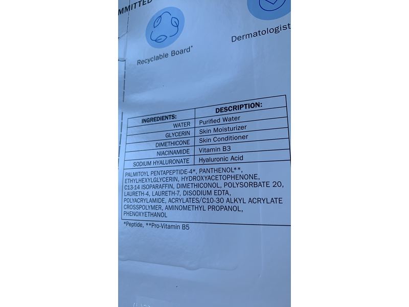 Olay Regenerist Hydrating Gel, Hyaluronic + Peptide 24, Fragrance Free, 1.7 oz