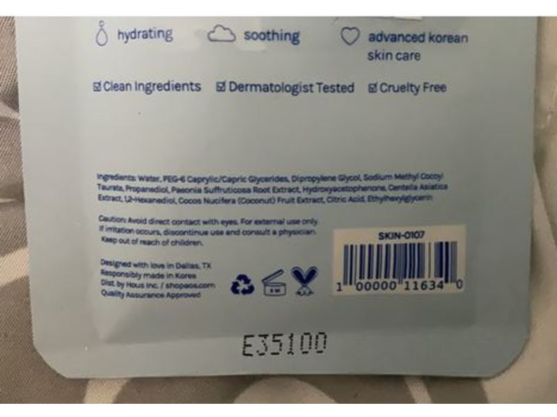 AOA Skin Coconut Water Complex 10% Cleansing Water, 0.85 fl oz/25 ml