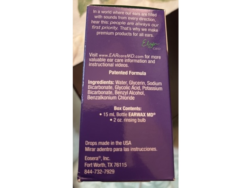 Eosera Ear Wax MD Cleaning Kit, 0.5 fl oz/15 mL