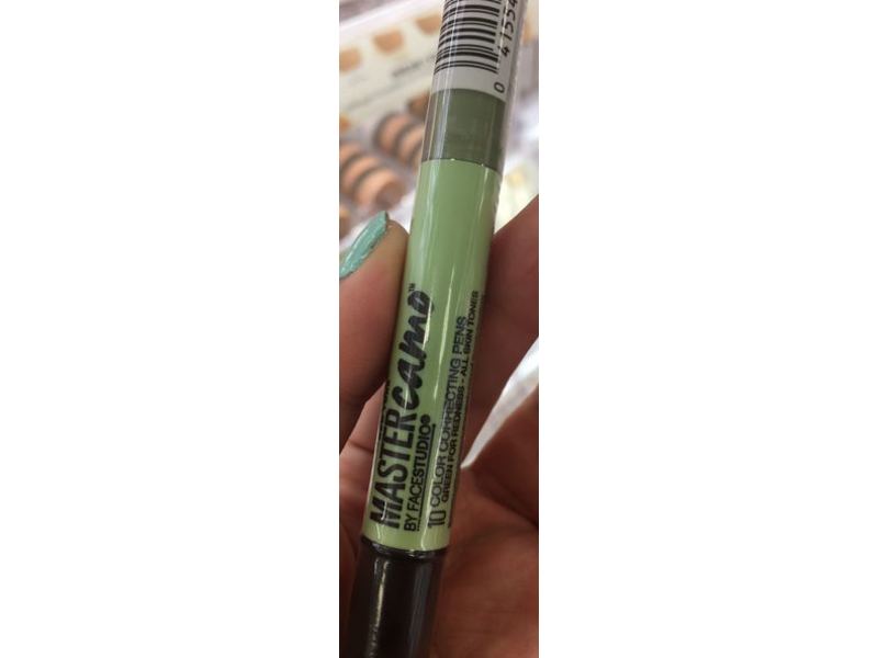 Maybelline Master Camo Color Correcting Pen, Green For Redness, 0.05 fl oz