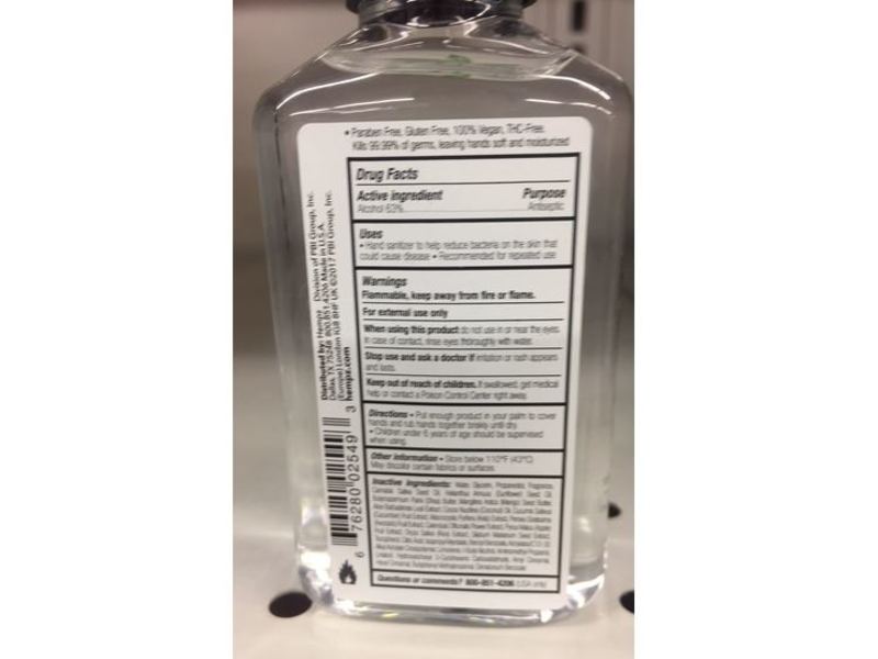 Hempz Triple Moisture Moisturizing Herbal Hand Sanitizer, Sanitize + Hydrate, 2.25 fl oz/66 ml