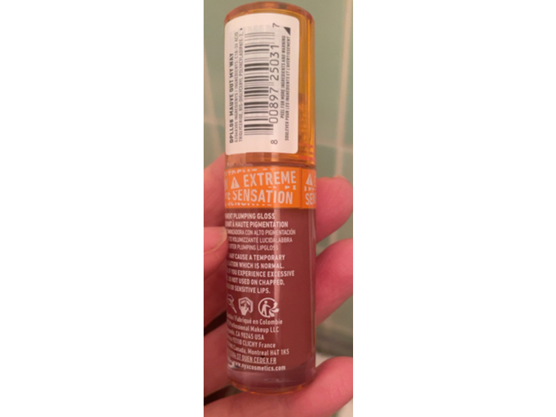 Nyx Professional Makeup Duck Plump High Pigment Lip Gloss, Mauve Out Of My Way, 0.23 fl oz/7 mL