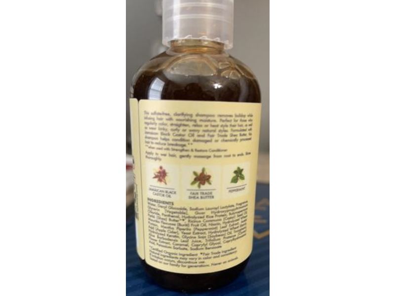 Shea Moisture Strengthen & Restore Shampoo, Jamaican Black Castor Oil, 3.2 fl oz/95 mL