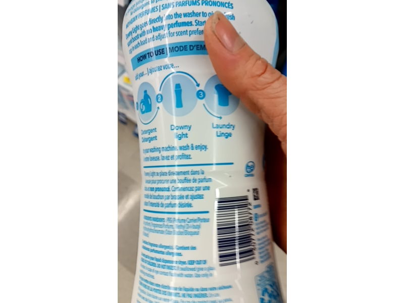 Downy Light In - Wash Scent Booster, Ocean Mist, 13.4 oz/379 mL