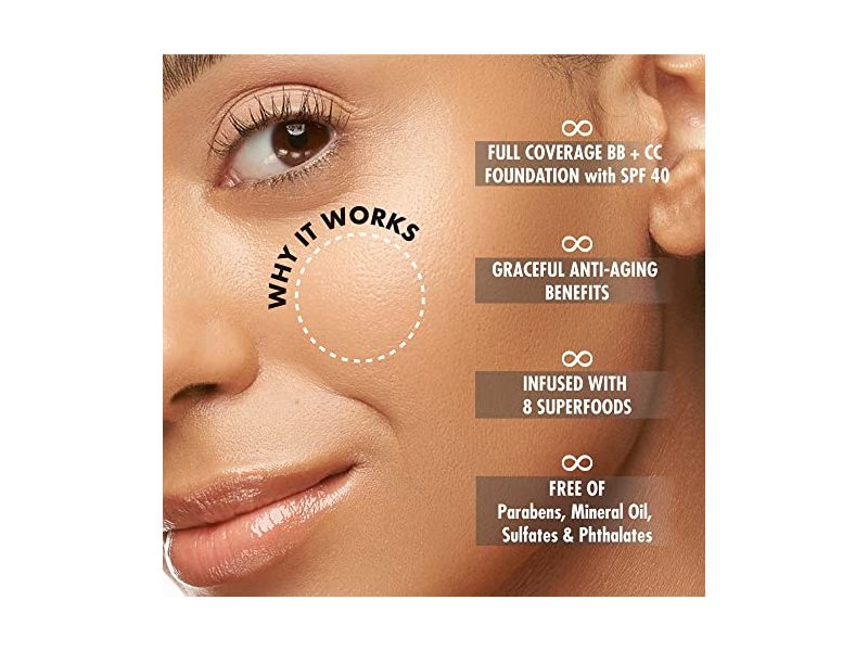 Yensa Color + Face Skin on Skin BC Foundation, SPF 40, Light Neutral, 1.8 oz/32 mL