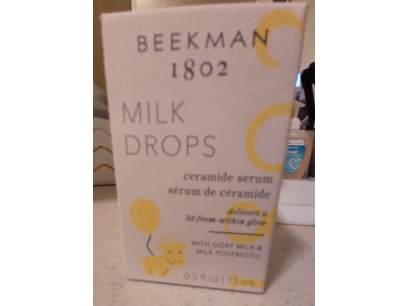 Beekman 1802 Milk Drops Ceramide Serum, 0.5 fl oz/15 mL