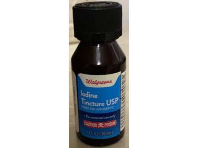 Walgreens Iodine Tincture Usp, 1 fl oz/30 mL
