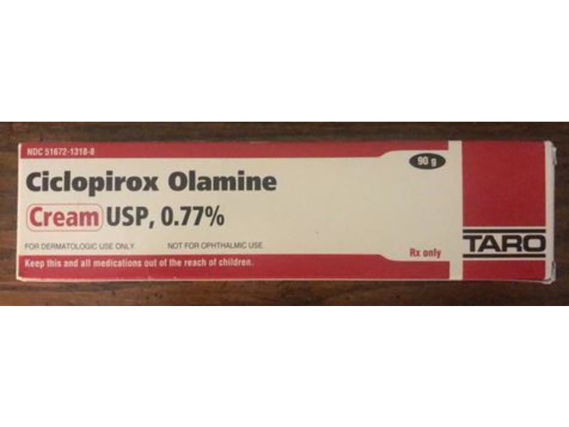Ciclopirox Olamine Cream USP, 0.77%, 90 g Taro (RX)