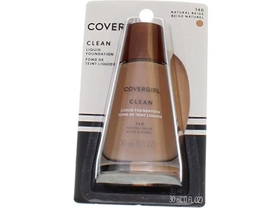 Covergirl Clean Liquid Foundation, 140 Natural Beige , 1 fl oz/30 mL