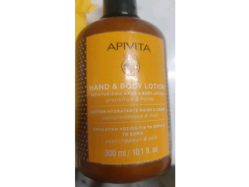 Apivita Hand & Body Lotion, Grape & Honey, 10.1 fl oz/300 mL
