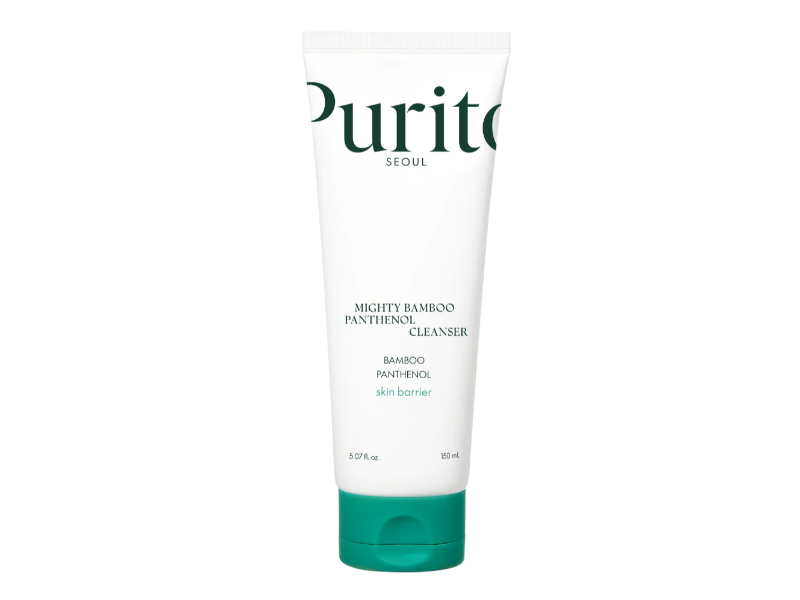 Purito Seoul Moisturizing Facial Cleanser, Mighty Bamboo + Panthenol, 5.07 fl oz/150 mL