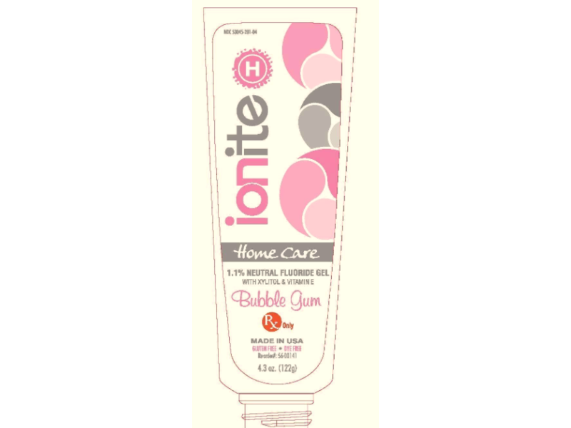 Ionite Home Care 1.1% Neutral Fluoride Gel, 4.3 oz/122 g, Ionite Homecare (RX)