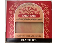 Plantlife Candy Cane Aromatherapy Herbal Soap, Coconut & Olive Oil, 4 oz/113 g - Image 3