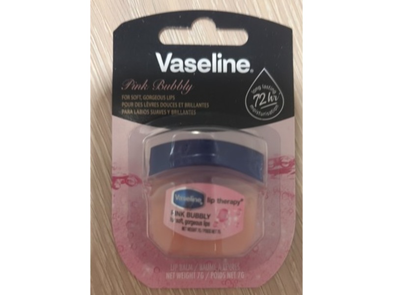 Vaseline Lip Therapy Lip Balm, Pink Bubbly, 7 g