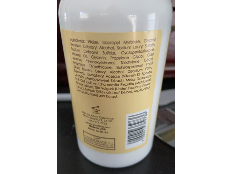 Adore Cosmetics Nourishing Hand & Body Lotion, Origin, 8 fl oz/236 mL, Pack Of 3