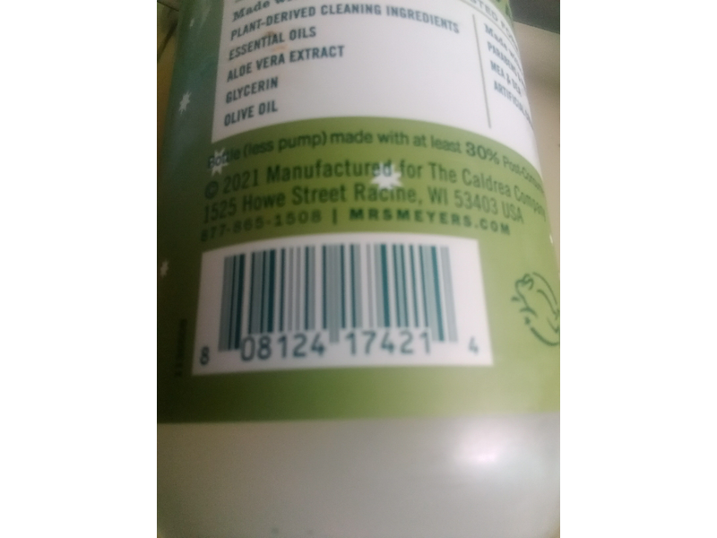 Mrs. Meyer's Clean Day Liquid Hand Soap,Iowa Pine Scent, 12.5 oz, Pack Of 2