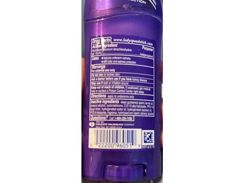 Lady Speed Stick Invisible Dry Power Antiperspirant, Powder Fresh, 2.3 oz/65 g