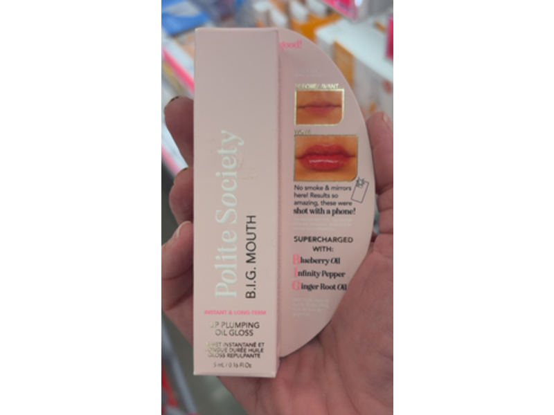 Polite Society B.I.G Mouth Lip Plumping Oil Gloss, The O.G, 0.16 fl oz/5 mL