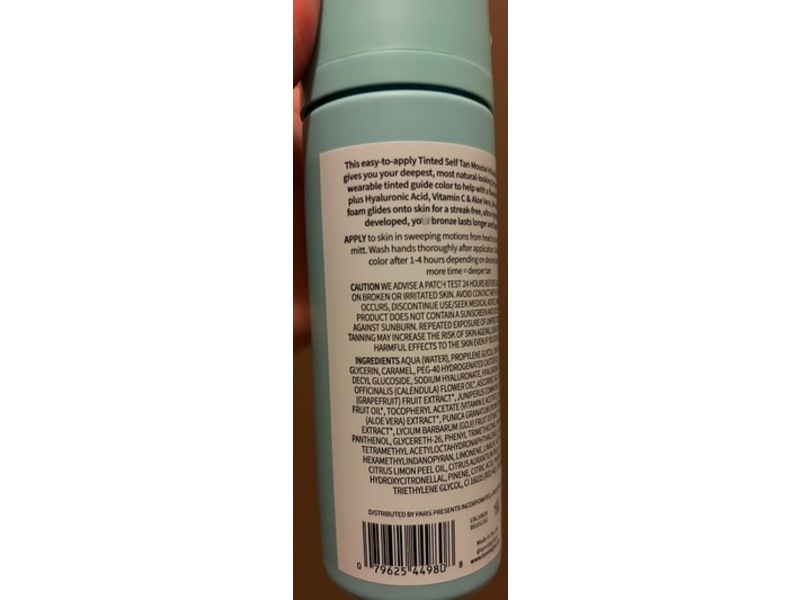 Tanologist Tinted Self Tan Mousse, Light/Medium, 5.07 fl oz/150 mL