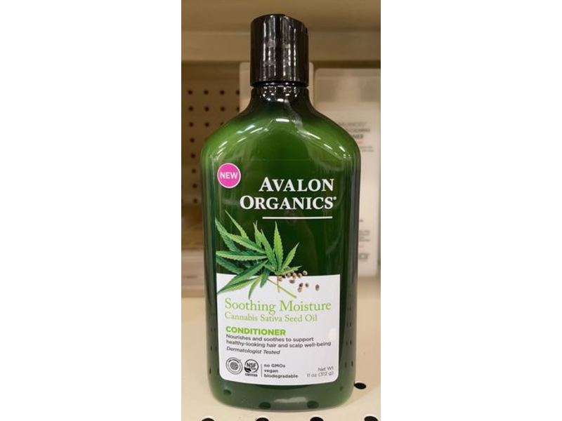 Avalon Organics Conditioner, Soothing Moisture Cannabis Sativa Seed Oil , 11 oz/312 g