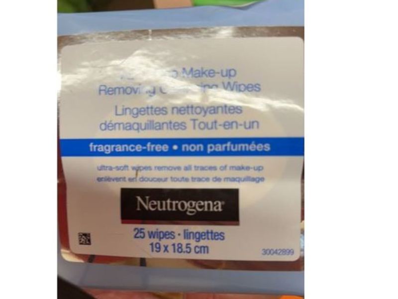 Neutrogena All-In-One Make-Up Removing Cleansing Wipes, Fragrance-Free, 25 Count
