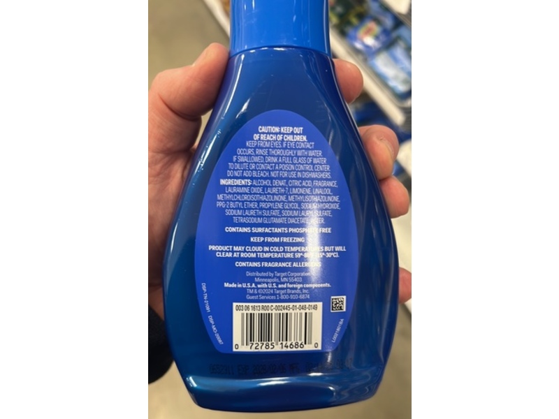 Up & Up Foam Power Dish Spray, Clean Scent, 16 fl oz/473 mL