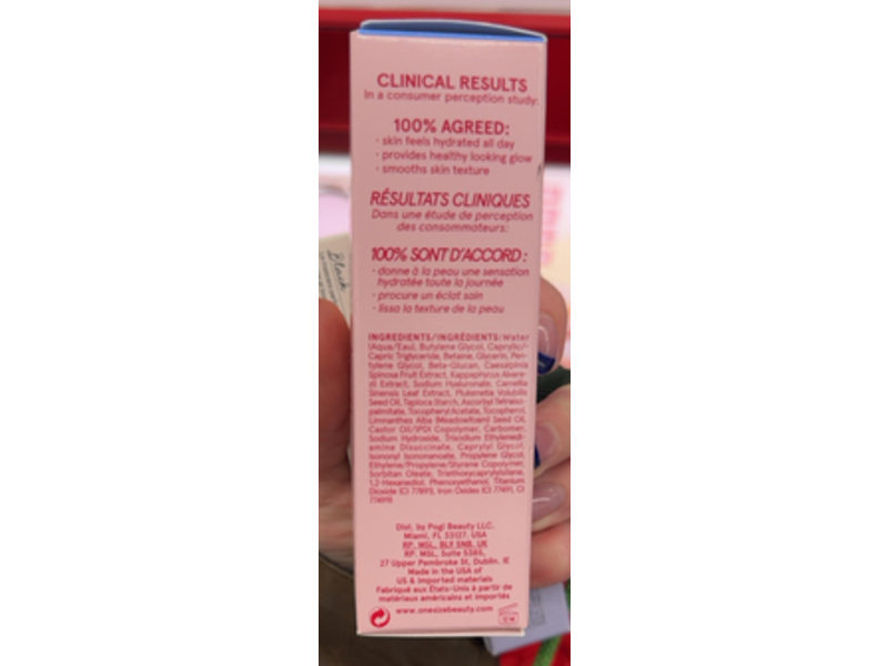 One Size Secure The Glow Tacky Hydrating Primer, 1.0 fl oz/30 mL