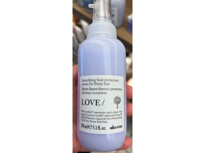 Davines Smoothing Heat Protectant Serum, Love, 5.1 fl oz/150 mL