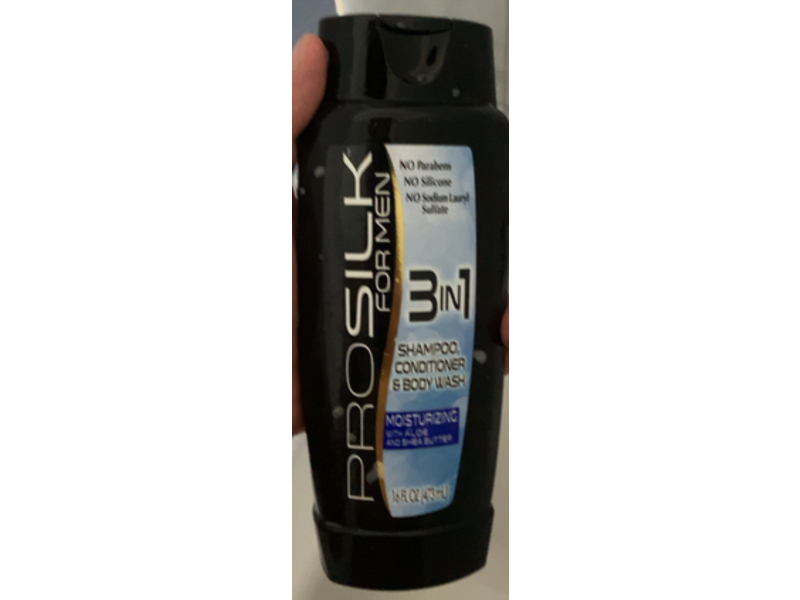 Prosilk 3 In 1 Shampoo, Conditioner & Bodywash, Aloe & Shea Butter, 16 fl oz/473 mL