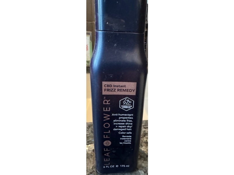Leaf & Flower CBD Instant Frizz Remedy, 6 fl oz/175 mL