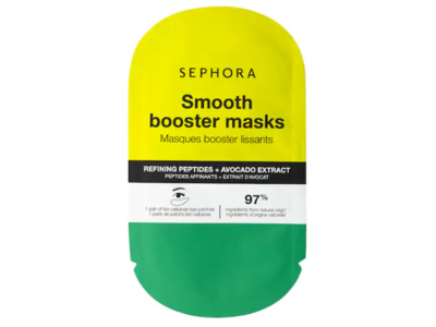 Sephora Smooth Booster Eye Masks, Refining Peptides + Avocado Extract, 1 Pair