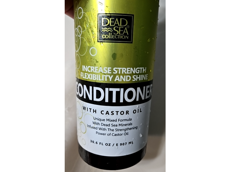 Dead Sea Collection Increase Strength Flexible & Shine Conditioner, Castor Oil, 30.6 fl oz/907 mL