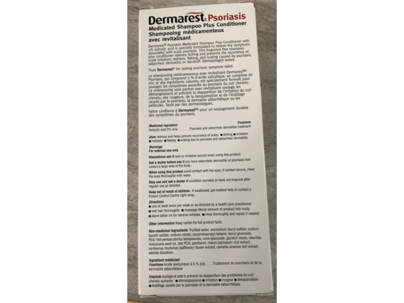 Dermarest Psoriasis Medicated Shampoo + Conditioner, 8 fl oz/236mL
