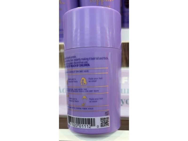 Toppik Volumizing Micro-Fibers Hair Filler, Dark Brown, 0.42 oz/12 g