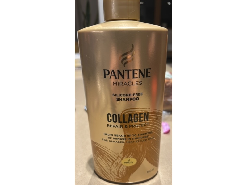 Pantene Miracles Repair & Protect Silicone-Free Shampoo, Collagen, 650 mL