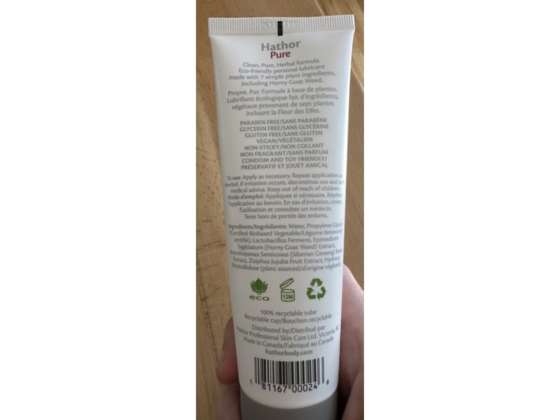 Sutil Hathor Pure Personal Lubricant, 4 fl oz/120 mL