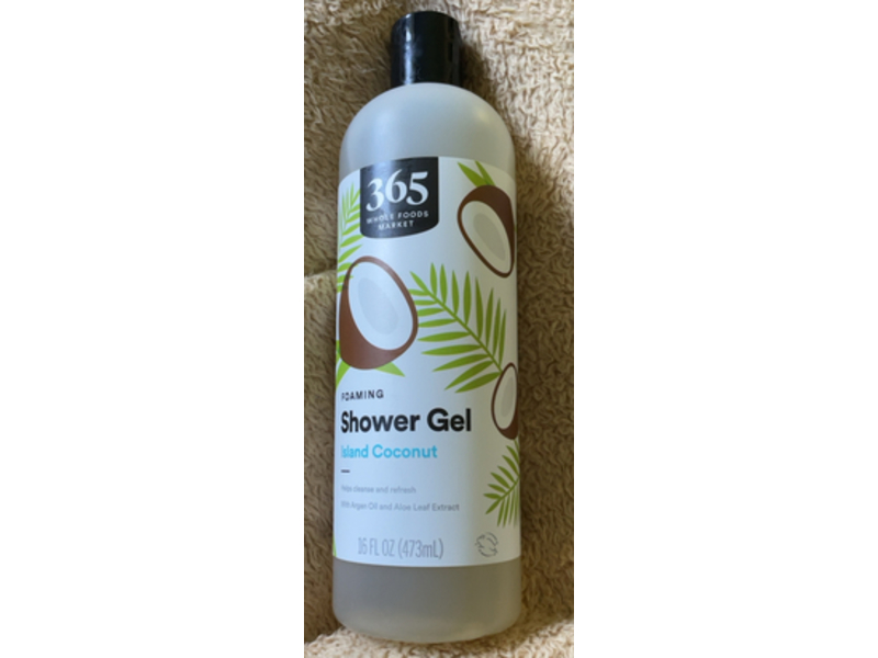 365 Whole Foods Market Foaming Shower Gel, Island Coconut,16 fl oz/473 mL