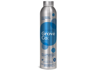 Grove Co Ultra Concentrated Laundry Detergent, Free & Clear, 32 Loads, 24 fl oz/710 mL