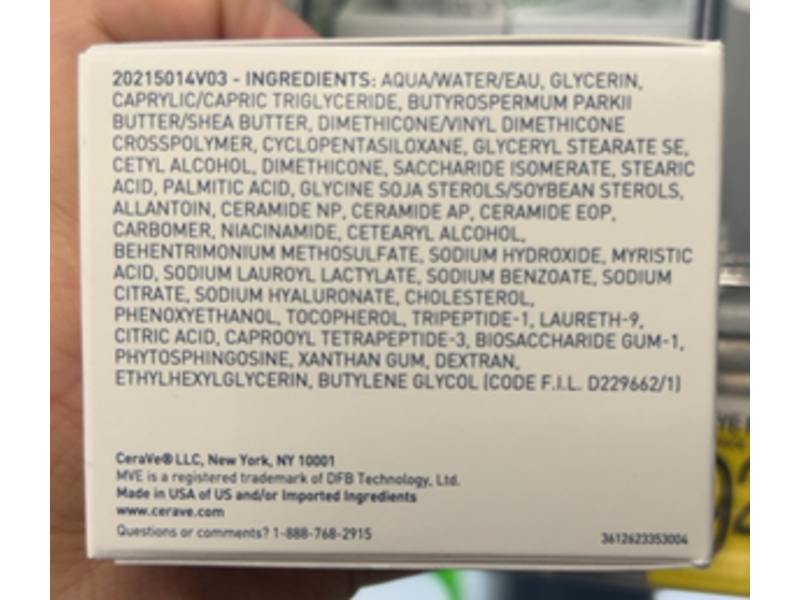 Cerave Skin Renewing Night Cream, Peptide Complex, 1.7 oz/48 g