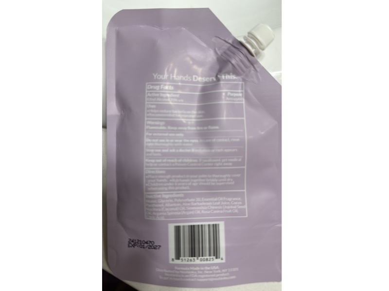 Noshinku Hand Sanitizer Refill, Lavendula, 3.4 fl oz/100 mL, Pack Of 2