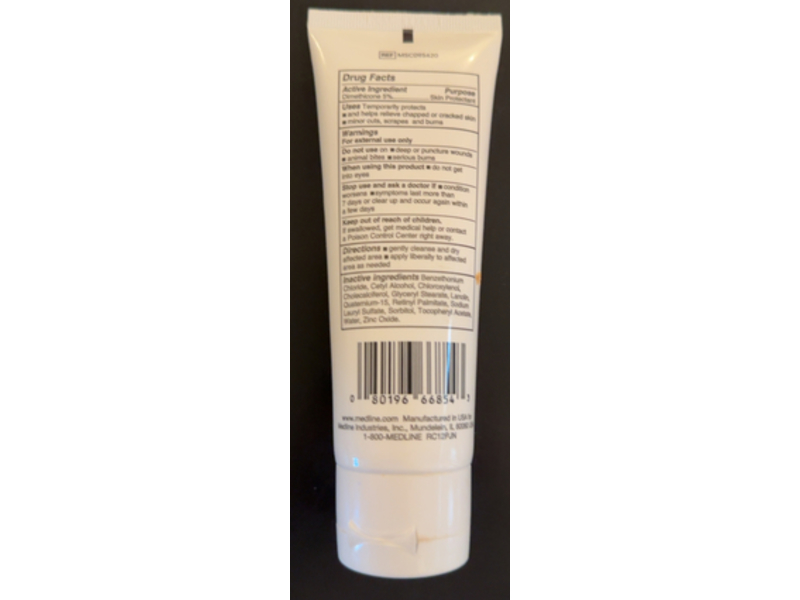 Medline Soothe & Cool Inzo Barrier Cream, 4 fl oz/118 mL