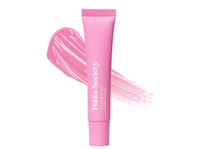 Polite Society Glossy Lip Balm, Pink Grapefruit, 0.16 fl oz/5 g
