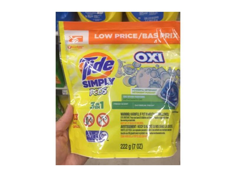 Tide Oxi Simply Pods Powerful Detergent, Fresh Scent, 13 Pods, 7 oz/222 g, Pack Of 2