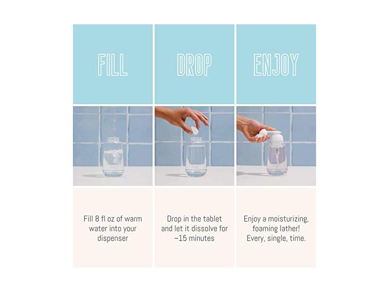 Tirtyl Foaming Hand Soap, Coconut & Vanilla, 3.4 oz/96 g, Pack Of 12