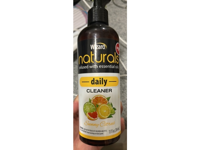 Wizard Naturals Daily Cleaner, Sunny Citrus, 13 fl oz/384 mL