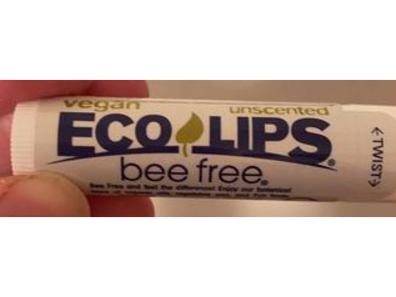 Eco Lips Bee Free Vegan Lip Balm, Unscented, 0.15 oz