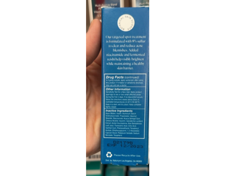 Naturium Spot Treatment, 8% Sulfur, 0.5 fl oz/15 mL