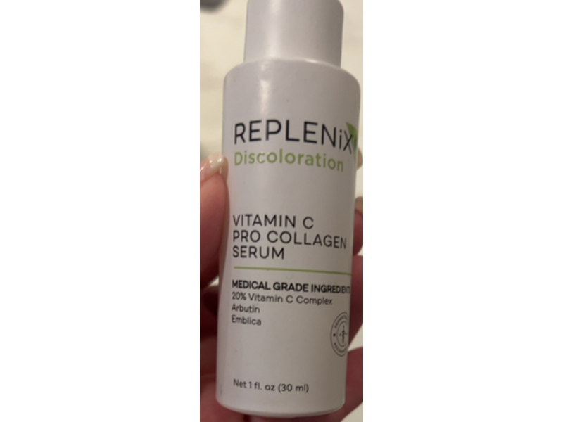 Replenix Discoloration Vitamin C Pro Collagen Serum, 1 fl oz/30 mL