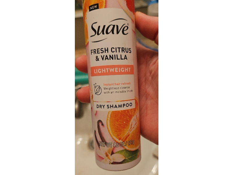 Suave Lightweight Dry Shampoo, Fresh Citrus & Vanilla, 4.3 oz/121 g