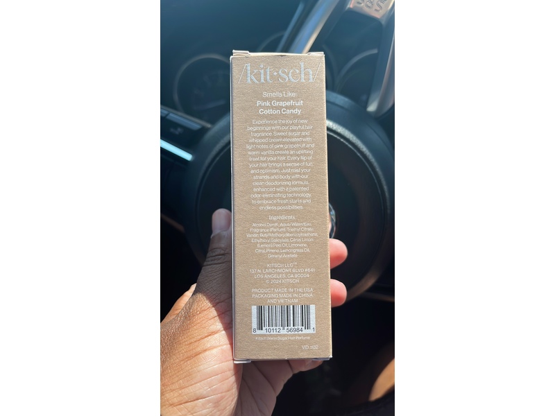 Kitsch Hair Perfume, Warm Sugar, 1.7 fl oz/50 mL